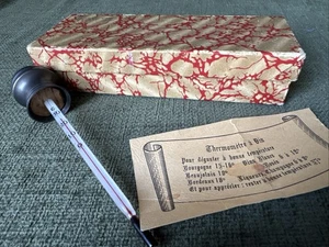 Thermometer A Vin Wine French Vintage Boxed. M431 - Picture 1 of 8