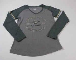 Champion Damen USF Bulls V-Neck Langarmshirt Gr. L - Bild 1 von 6