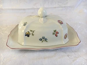 Villeroy & Boch Petite Fleur Covered Butter Dish, 7 3/4" - Picture 1 of 10