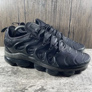 Nike Air VaporMax Plus Low Triple Black Shoes Sneakers - Size 10 Mens - Picture 1 of 10
