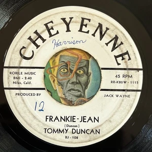 HEAR Tommy Duncan 45 Frankie Jean / Hello Mr Worry rockabilly country - Bild 1 von 2