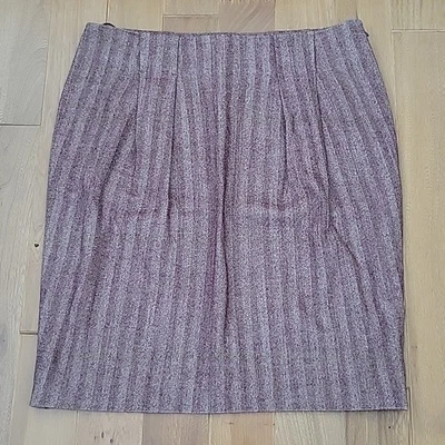 Minifalda Escada Lana Seda Carrera Oscura Academia Regency Mujer 38 EE. UU. 6 Foto 1 de 4