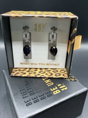 PENDIENTES BOMBA FIESTA INDÓMITOS ER53426 UNIDOS EN UN DARE ÓNIX RODIO Foto 1 de 3