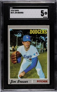 (SGC 5) 1970 Topps – Jim Brewer #571 - Picture 1 of 2