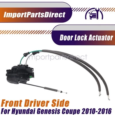 Actuador de bloqueo de puerta del lado del conductor delantero para Hyundai Genesis cupé 2010-2016 EE. UU. Foto 1 de 4