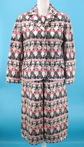 VTG Womens 60s 2 PC Gold Lame' Dress & Jacket Set Sz M 1960s Brocade Lurex - Picture 1 of 23