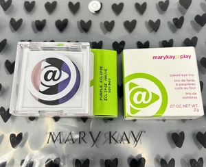 Lot of 2 New In Box Mary Kay At Play Baked Eye Trio Purple Eclipse 081940 - Picture 1 of 4