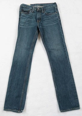 Pantalones de mezclilla ajustados lavados oscuros 100 % algodón Abercrombie para niña - talla 16 ajustados Foto 1 de 4