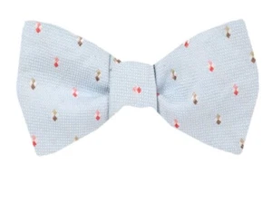 Men's 100% Silk Designer Self Tie Pattern Woven Bowtie- NWT - Picture 1 of 3