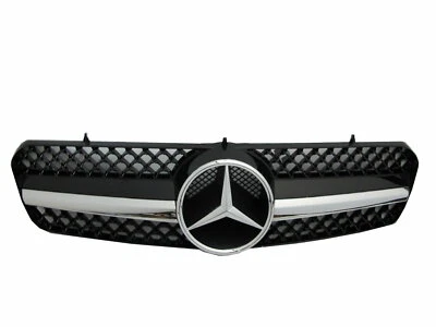 CL-CLASS W215/C215 00-05 Coupe 2D 1FIN GRILLE Chrome/Black V2 for Mercedes-Benz - image 1 of 4
