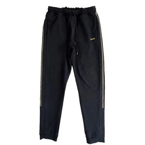 BOSS Men's Hadiko 1 Cotton-Blend Tracksuit Bottom with Side Stripes Blue S - Picture 1 of 6