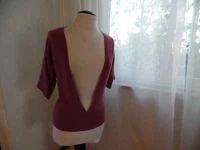 ANN TAYLOR SUÉTER/CHALECO ROSA CACHEMIR TALLA XS USADO EN EXCELENTE ESTADO Foto 1 de 4