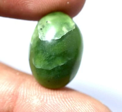 15.00 Ct Natural African Green Serpentine Top Quality Cabochon Gemstone  - Image 1 of 4