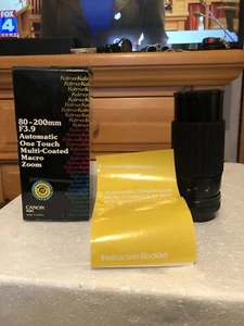 Canon K581 Kalimar 80-200mm F3.9 Automatic one touch multi-coated macro zoom - Picture 1 of 12