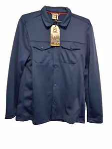 Avalanche Men’s Teal Blue Buttondown Shirt Jacket Size Large NWT - Picture 1 of 4