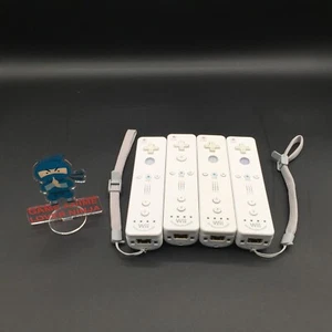 Nintendo Wii Remote Controller Motion Plus Inside White Lot of 4 Tested - Picture 1 of 12