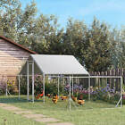 Pawhut Chicken Run Outdoor For 12-14 Chickens With Cover