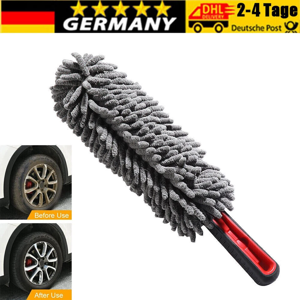 RRRRADIO Cepillo de llantas esponja de llantas limpiador de llantas microfibra profesional cuidado del coche cepillo de lavado