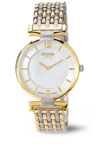 Boccia Titanium 3238-04 Reloj Mujer Bicolor Cristal Zafiro Esfera Nácar - Imagen 1 de 1