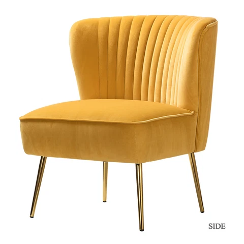 Karat Home Monica Accent Chair - Mustard  MSRP $240.75 Cover