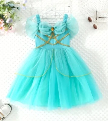 NEW Princess Jasmine Dress Girls Halloween Costume - Image 1 of 4