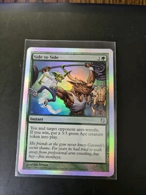 MTG Magic the Gathering Side to Side (110/169) Unhinged LP FOIL - Image 1 of 2