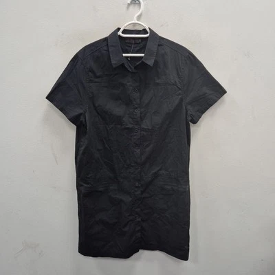 Mini Vestido Corto Dr Martens Negro Algodón Manga Corta Punk Skater Camisa Talla XL Foto 1 de 4