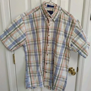 Camisa Pendleton Para Hombre Multicolor A Cuadros Broadway Manga Corta Abotonada Talla Med - Imagen 1 de 6