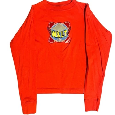 Walter Van Beirendonck W&LT Años 90 Rojo Globo Logo Aplique Manga Larga Talla M Foto 1 de 4