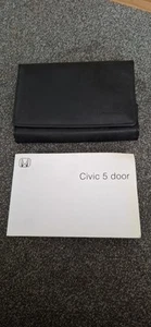 GENUINE HONDA CIVIC 5 DOOR OWNERS MANUAL HANDBOOK WALLET 2001-2006 REFR42 - Picture 1 of 5