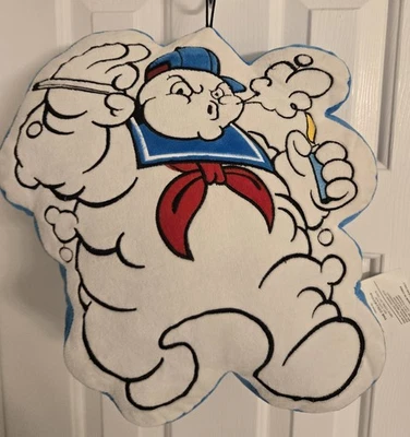 Hombre de malvavisco vintage ECKO fumando almohada "Stay Puff" marihuana marihuana 15"x14" Foto 1 de 2