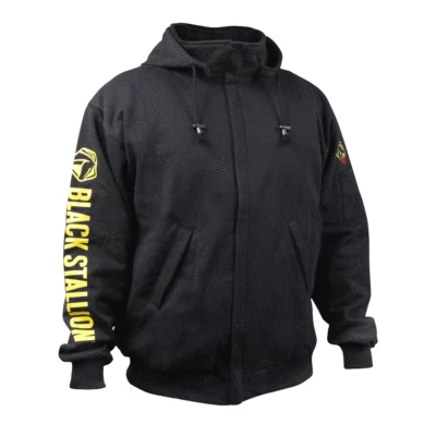 Sudadera con capucha de algodón Revco JF1331 TruGuard Black Stallion FR Foto 1 de 4