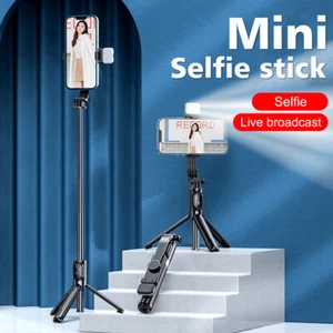 Remote Selfie Stick Tripod Phone Desktop Stand Desk Holder For iPhone/Samsung - Photo 1 sur 28
