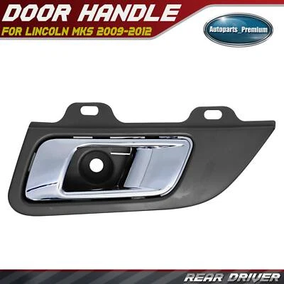 Manija de puerta interior cromada y marrón del conductor trasero izquierdo para Lincoln MKS 2009-2012 Foto 1 de 4