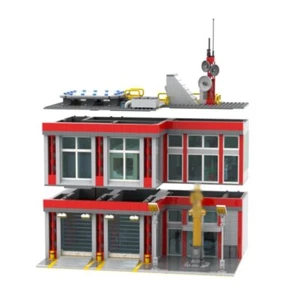 MOC-91959 Fire Station Street View Model 2683 Pieces Good Quality and Brand New - Picture 1 of 8