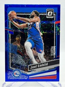 JOEL EMBIID 2023-24 Panini Donruss Optic #124 BLUE VELOCITY PRIZM - Picture 1 of 2
