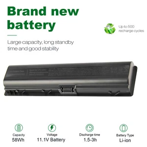 DV2000 Battery for Hp Pavilion dv6000 DV6100 dv6500 dv6700 dv6800 dv2500 dv2700  - Picture 1 of 9