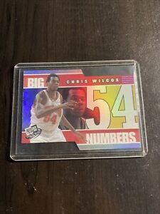 Chris Wilcox BIG NUMBERS PRESS PASS REFRACTOR CARD NBA 2002 T8-211