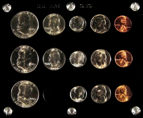 1949 P,D&S U.S. COINS GEM UNCIRCULATED SILVER MINT SET! Cover
