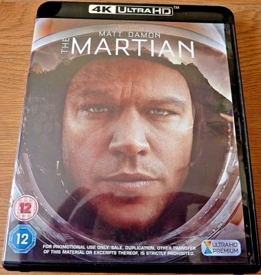 The Martian Matt Damon in High Dynamic Range Ultra HD 4K Resolution Blu-ray - Image 1 of 4
