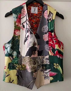 80s 90s TODD Oldham BUTTON Front VEST (sz M) Designer VINTAGE Unisex WEDDING - Picture 1 of 8