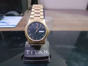 Titan Golden Steel Dial Wrist Watch - Royal Look - Good Condition - Classic