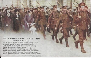 Songs Series 4903/2 Bamforth Its a Grand Sight To See Them Going Away(2)Postcard - Picture 1 of 2