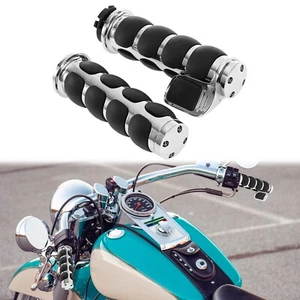 Chrome 7/8" Throttle Hand Grips For Yamaha Virago XV 250 500 700 750 920 1100 - Picture 1 of 12
