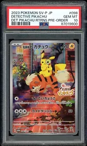 PSA 10 Detective Pikachu Returns 098/SV-P Japanese PROMO Pokemon Card GEM MINT - Picture 1 of 3
