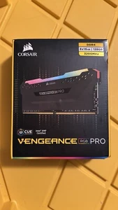 CORSAIR VENGEANCE RGB PRO 8x16GB / 128GB DDR4 3200MHz -SEALED - Picture 1 of 2