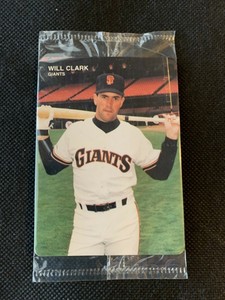 1990 Mothers Cookies Will Clark #4 Factory Sealed - San Francisco Giants 
