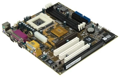 Motherboard Elitegroup P6BAP-Me Apollo Pro 133 Socket 370 Sdram PCI Isa AGP - Image 1 of 2