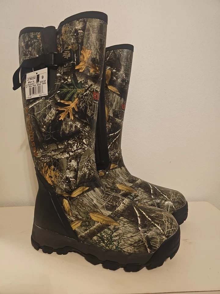 LaCrosse Alphaburly Pro Side-Zip 18" Mens Size 9 - Image 1 of 4