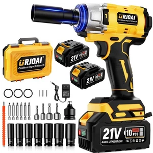Cordless Impact Wrench - 590Ft-lbs (800N.m) Brushless 1/2 inch, 3300RPM High ... - Picture 1 of 7
